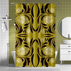 Folk Flowers Print Floral Pattern Ethnic Art Shower Curtain 48  X 72  (small)  by Eskimos