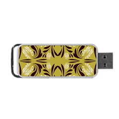 Folk Flowers Print Floral Pattern Ethnic Art Portable Usb Flash (one Side) by Eskimos