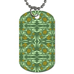 Folk Flowers Print Floral Pattern Ethnic Art Dog Tag (one Side) by Eskimos