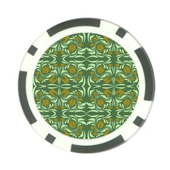 Folk Flowers Print Floral Pattern Ethnic Art Poker Chip Card Guard by Eskimos