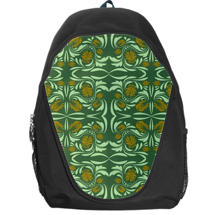 Folk flowers print Floral pattern Ethnic art Backpack Bag