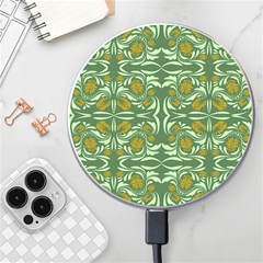 Folk Flowers Print Floral Pattern Ethnic Art Wireless Charger by Eskimos