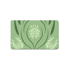 Folk Flowers Print Floral Pattern Ethnic Art Magnet (name Card) by Eskimos