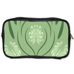 Folk Flowers Print Floral Pattern Ethnic Art Toiletries Bag (two Sides) by Eskimos