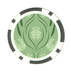 Folk Flowers Print Floral Pattern Ethnic Art Poker Chip Card Guard by Eskimos