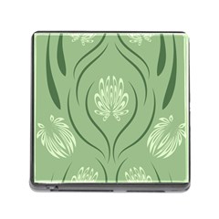 Folk Flowers Print Floral Pattern Ethnic Art Memory Card Reader (square 5 Slot) by Eskimos