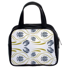 Folk Flowers Print Floral Pattern Ethnic Art Classic Handbag (two Sides) by Eskimos