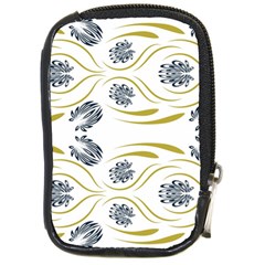 Folk Flowers Print Floral Pattern Ethnic Art Compact Camera Leather Case by Eskimos