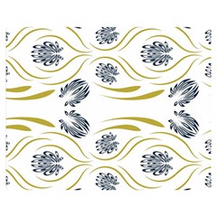 Folk Flowers Print Floral Pattern Ethnic Art Double Sided Flano Blanket (medium)  by Eskimos