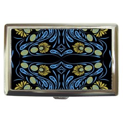 Folk Flowers Print Floral Pattern Ethnic Art Cigarette Money Case by Eskimos