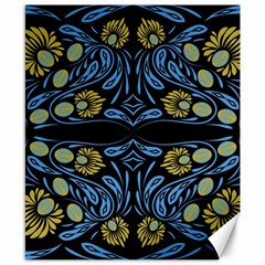 Folk Flowers Print Floral Pattern Ethnic Art Canvas 8  X 10  by Eskimos