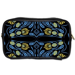 Folk Flowers Print Floral Pattern Ethnic Art Toiletries Bag (one Side) by Eskimos