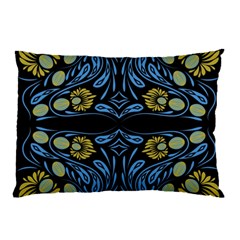 Folk Flowers Print Floral Pattern Ethnic Art Pillow Case (two Sides) by Eskimos