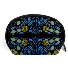 Folk Flowers Print Floral Pattern Ethnic Art Accessory Pouch (large) by Eskimos