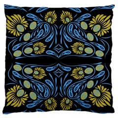 Folk Flowers Print Floral Pattern Ethnic Art Standard Flano Cushion Case (two Sides) by Eskimos