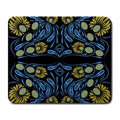 Folk Flowers Print Floral Pattern Ethnic Art Large Mousepads by Eskimos