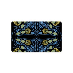 Folk Flowers Print Floral Pattern Ethnic Art Magnet (name Card) by Eskimos