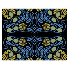 Folk Flowers Print Floral Pattern Ethnic Art Double Sided Flano Blanket (medium)  by Eskimos