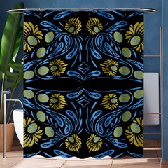 Folk Flowers Print Floral Pattern Ethnic Art Shower Curtain 60  X 72  (medium)  by Eskimos