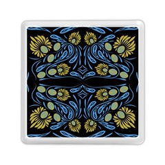 Folk Flowers Print Floral Pattern Ethnic Art Memory Card Reader (square) by Eskimos