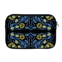 Folk Flowers Print Floral Pattern Ethnic Art Apple Macbook Pro 17  Zipper Case