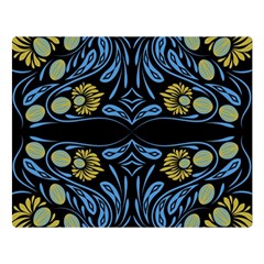 Folk Flowers Print Floral Pattern Ethnic Art Double Sided Flano Blanket (large)  by Eskimos