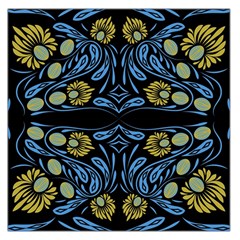 Folk Flowers Print Floral Pattern Ethnic Art Square Satin Scarf (36  X 36 ) by Eskimos