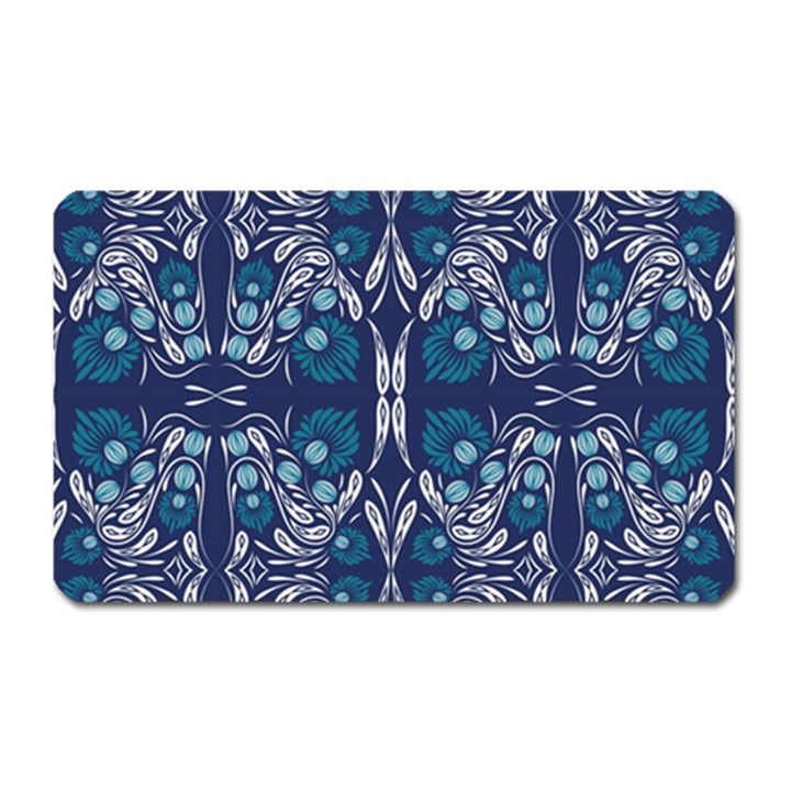 Folk flowers print Floral pattern Ethnic art Magnet (Rectangular)