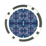 Folk flowers print Floral pattern Ethnic art Poker Chip Card Guard (10 pack) Front