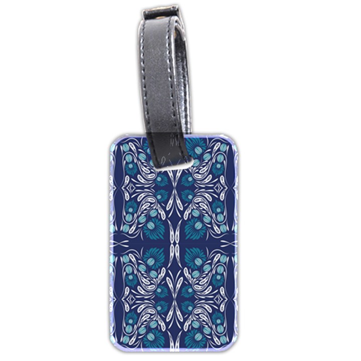 Folk flowers print Floral pattern Ethnic art Luggage Tag (two sides)