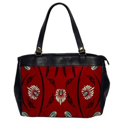 Folk Flowers Print Floral Pattern Ethnic Art Oversize Office Handbag by Eskimos