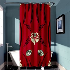 Folk Flowers Print Floral Pattern Ethnic Art Shower Curtain 36  X 72  (stall)  by Eskimos