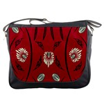 Folk flowers print Floral pattern Ethnic art Messenger Bag Front