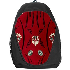 Folk Flowers Print Floral Pattern Ethnic Art Backpack Bag by Eskimos