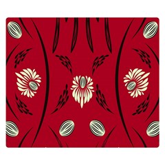 Folk Flowers Print Floral Pattern Ethnic Art Double Sided Flano Blanket (small)  by Eskimos