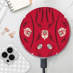 Folk Flowers Print Floral Pattern Ethnic Art Wireless Charger by Eskimos