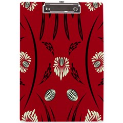 Folk Flowers Print Floral Pattern Ethnic Art A4 Clipboard