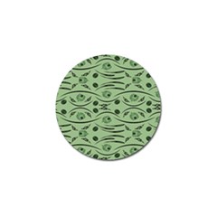 Folk Flowers Print Floral Pattern Ethnic Art Golf Ball Marker (4 Pack) by Eskimos