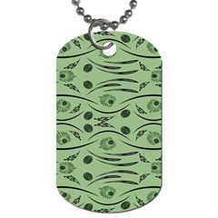 Folk Flowers Print Floral Pattern Ethnic Art Dog Tag (two Sides) by Eskimos