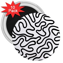 Patern Vector 3  Magnets (10 Pack)  by nate14shop