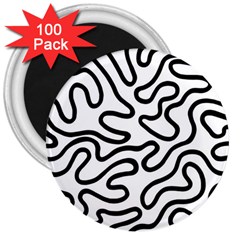 Patern Vector 3  Magnets (100 Pack) by nate14shop