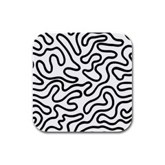 Patern Vector Rubber Square Coaster (4 Pack) by nate14shop