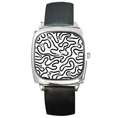 Patern Vector Square Metal Watch by nate14shop