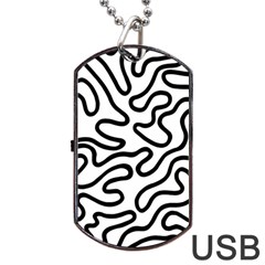 Patern Vector Dog Tag Usb Flash (one Side) by nate14shop