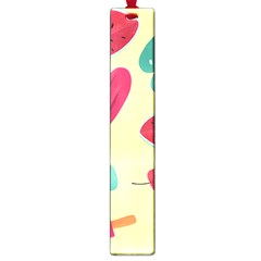 Watermelon Leaves Cherry Background Pattern Large Book Marks by nate14shop