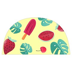 Watermelon Leaves Cherry Background Pattern Anti Scalding Pot Cap by nate14shop