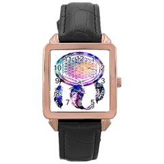 Bring Me The Horizon  Rose Gold Leather Watch  by nate14shop