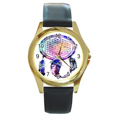 Bring Me The Horizon  Round Gold Metal Watch