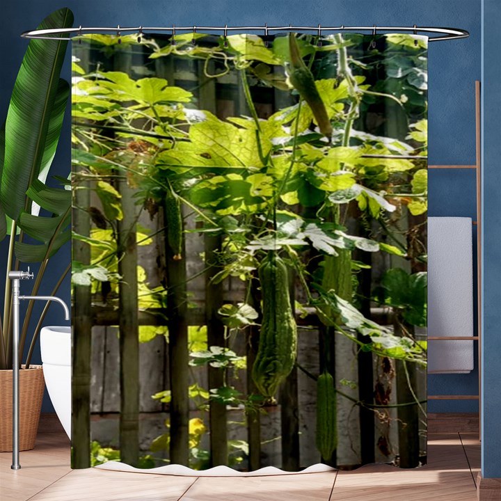 Bitter Melon Shower Curtain 60  x 72  (Medium) 