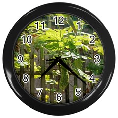 Bitter Melon Wall Clock (black) by artworkshop